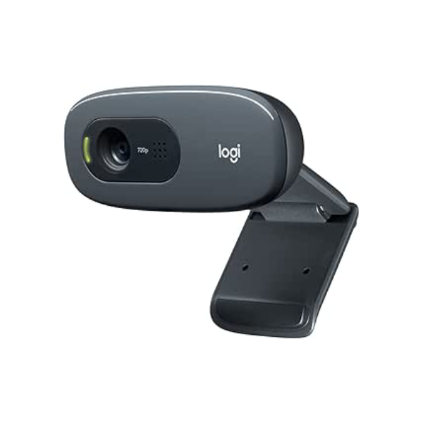 Webcam HD Logitech C270 com Microfone Embutido e 3 MP para Chamadas e Gravações em Vídeo Widescreen