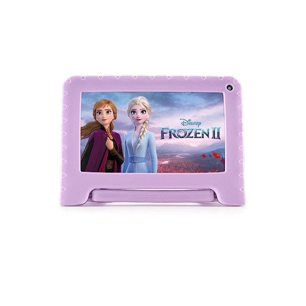 Tablet Infantil Frozen II com Controle Parental 4GB RAM + 64GB + Tela 7 pol + Case + Wi-fi + Android 13 + Quad Core Multi - NB416