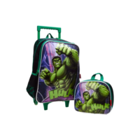 Kit Mochila e Lancheira Avengers Hulk Luxcel