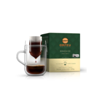 Orfeu Café Orgânico Drip Coffee, 100% Arabica, Torra Média, 10 sachet, 100g