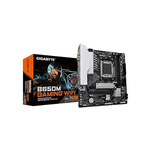 Placa Mãe Gigabyte B650M Gaming WiFi, Chipset B650, AMD AM5, mATX, DDR5