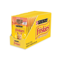 Sachê Friskies Kit 15 unid Ração Úmida Gatos Carne Frango Atum Peixe Branco Cordeiro Salmão Peru