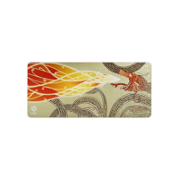 SteelSeries QcK Gaming Mousepad — CS2 Dragon Lore — Dimensões XXL — Tamanho para cobrir mesas — Peak Tracking and Stability — para gêneros de jogos FPS, ação e RPG