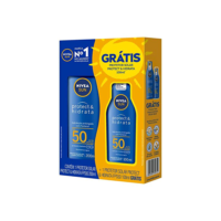 NIVEA Kit SUN Protetor Solar Protect & Hidrata FPS50 200ml + Protetor Solar Protect & Hidrata FPS50 100ml, Nivea