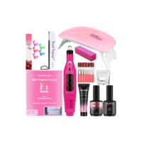 Kit Alongamento Polygel Cabine E Lixadeira De Unha Completo