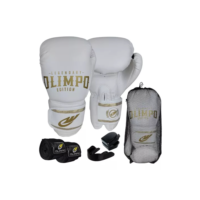 Luva De Boxe Muay Thai + Bandagem + Bucal + Case Kickboxing