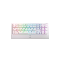 Teclado Mecânico Gamer Husky Anchorage Full Size, RGB, Switch Gateron EF Brown, ABNT2, Branco - HTG200BRMA