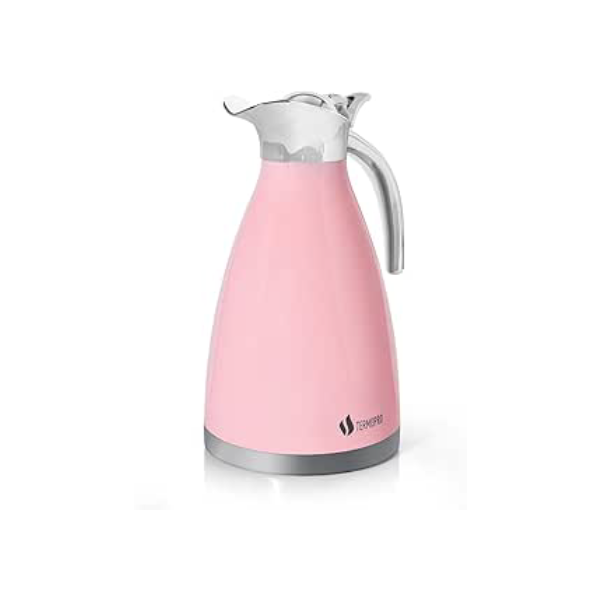 Jarra Térmica Grécia Aço Inox Rosa 1,5L Termopro