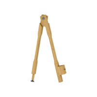 Compasso para Quadro Branco, 40cm, Madeira Pinus Luxo - Souza & Cia (Ref: 2937)