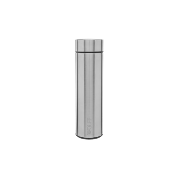 WOLFF - Garrafa Térmica de Aço Inox com Termômetro em Led 500ml - Conserva Bebidas Quentes e Frias