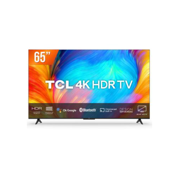 Smart TV LED 65" Google TV Ultra HD 4K TCL 65P635 Comando de Voz HDR10 3 HDMI 1 USB Wi-Fi Bluetooth