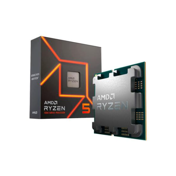 Processador AMD Ryzen 5 7600X, 5.3GHz, Cache 38MB, AM5, Radeon Graphics - 100-100000593WOF