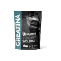 Creatina Monohidratada 1Kg 100% Pura Soldiers Nutrition Sem sabor
