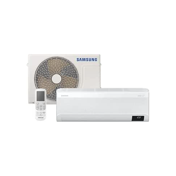 Samsung Ar-condicionado Split Inverter WindFree Connect Sem Vento 9.000 BTUs Frio AR09CVFAMWKNAZ 220V Kit