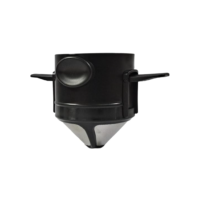 Filtro De Café Dobrável Portátil Reutilizável Aço Inoxidável Coador Individual Viagem Escritório Gotejador Sustentável Infusor De Chá Funil Cesta Compacto Prático Para Trilhas E Camping