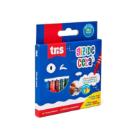 Giz De Cera Fino - 12 Cores - Tris, Multicor