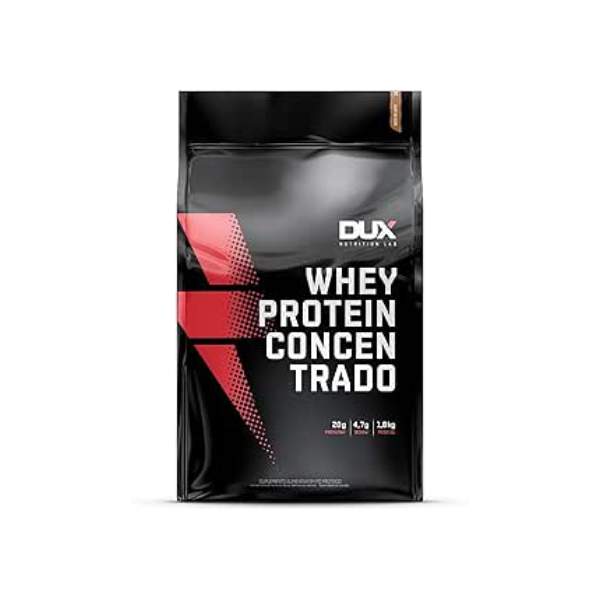 Whey Protein Concentrado Doce de Leite 1.8kg - 20g de Proteínas por Porção - Suplementos Naturais, Suplementação Treino Academia, Ganho Muscular Hipertrofia - DUX HUMAN HEALTH