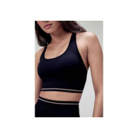 Top Esportivo Hering Sports Nadador Sem Costura Feminino - Preto