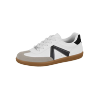 Tênis Retro Vizzano Confortável Origina Casual Dia a Dia (Branco/Preto/Cinza, BR, Adulto, Numérico, 38)