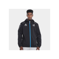 Jaqueta Corta Vento Kappa Arafi Mib Alpine F1 Masculina - Preto