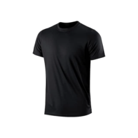 Camisetas masculinas de secagem rápida e gola redonda | Camiseta de manga curta para corrida atlética e ginástica, Preto, M