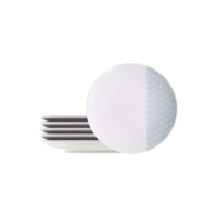 Kit Prato Sobremesa Porcelana Aquarius 06 Peças Tramontina