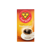 Café torrado e moído a vácuo tradicional pacote 500g 3 Corações