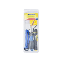 Tramontina 43408123, Kit Ferramentas 10 Peças, com 1 Trena Estilete Lanterna Chave com Adaptador 6 Ponteiras