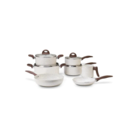 Jogo De Panelas 7 Peças Ceramic Life Vanilla Brinox