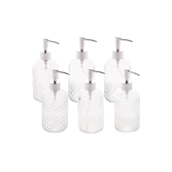 Porta Sabonete Líquido Lyor Sortido de Vidro 380ml