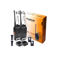 Kit Par 2 Radio Baofeng 777s Walk Talk Comunicador 16 Canais Preto