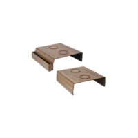 Kit 2 Esteiras Braço Sofá Porta Copos Controle MDF Madeira Capuccino Nogueira Caramelo Tabaco