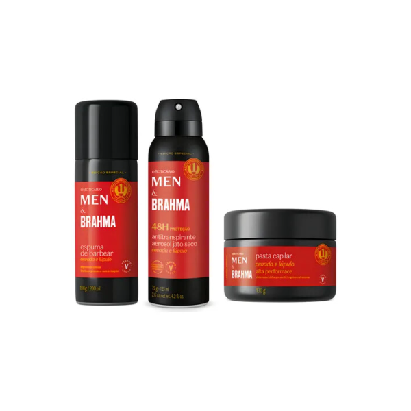 Combo Men E Brahma: Espuma De Barbear 190g + Pasta Capilar 1