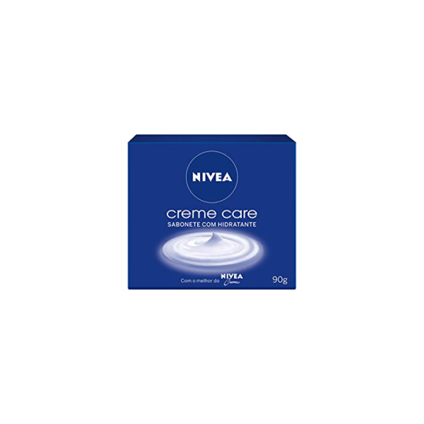 NIVEA Sabonete em Barra Creme Care 90g - Sabonete hidratante, com o melhor de NIVEA Creme, pele macia e hidratada, com espuma cremosa, contém Eucerit