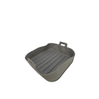Forma Quadrada De Silicone Para Air Fryer 19cm x 19cm x 5cm