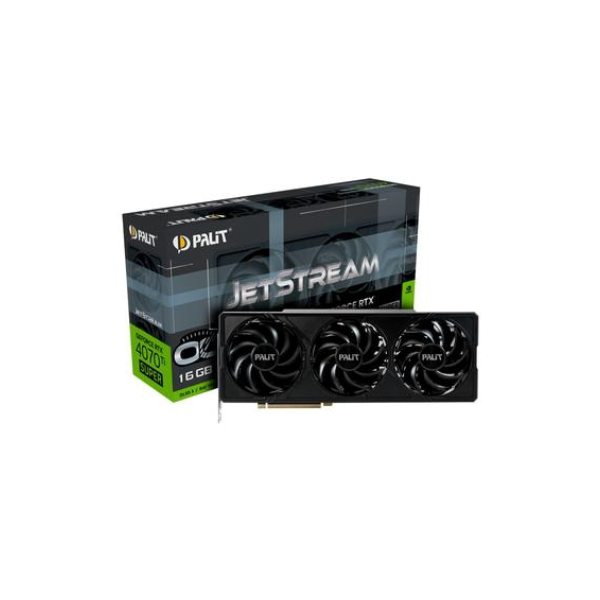 Placa de Video RTX 4070 Ti Super Jetstream OC Palit NVIDIA GeForce, 16GB GDDR6X, DLSS, Ray Trancing, G-Sync - NED47TSS19T2-1043J