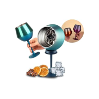 Taça Térmica Inox 414ml 2 em 1 Copo Isolado a Vácuo Parede Dupla Gin Vinho ou Cocktail Inquebrável e Reutilizável Haste Removível