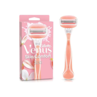 Gillette Venus Skin Comfort Spa Aparelho de Depilação Recarregável com Barras Umectantes e Óleos Botânicos, 1 Ud