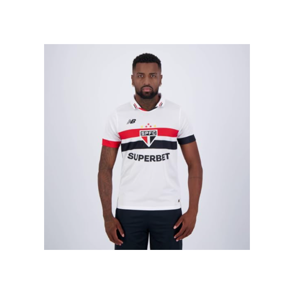 Camisa New Balance NB SPFC 2024 Home Torcedor C/P, Masculino, 2GG