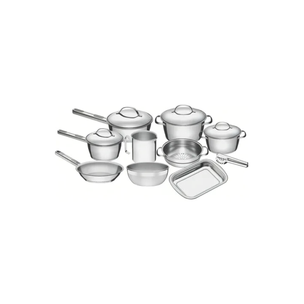 Jogo De Panelas Tramontina Inox Allegra 10p Com Pegador