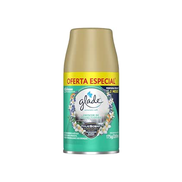 Glade Aromatizador de Ambiente Automático, Glade Refil, Odorizador de Ambiente, Frescor de Águas Florais, 269ml