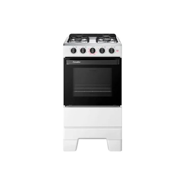 Fogão a Gás Mesa Inox e Forno 50L Limpa Fácil Esmaltec F4ISB Cor Branco 4 bocas