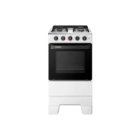 Fogão a Gás Mesa Inox e Forno 50L Limpa Fácil Esmaltec F4ISB Cor Branco 4 bocas