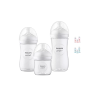 Kit 3 Mamadeiras Avent Pétala 3.0 Anti-cólica 125ml, 260ml e 330ml