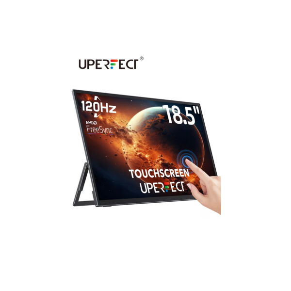 Monitor touchscreen portátil UPERFECT de 18,5" 120hz 1080P FreeSync Mobile Touch Display com USB C Mini HDMI para PC Mac HUAWEI Xiaomi Phone