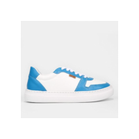 Tênis Anacapri Liso Feminino - Branco+Azul Claro