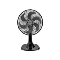 Ventisol Ventilador de Mesa Oscilante, Turbo 6 Pás Premium, Preto, 40cm, 220V