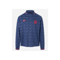 Camisa com Gola Polo em Tecnologia Dry e Estampa Heatprint Azul