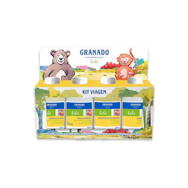 Granado Kit Viagem Do Bebê, 60ml, 4 Unidades