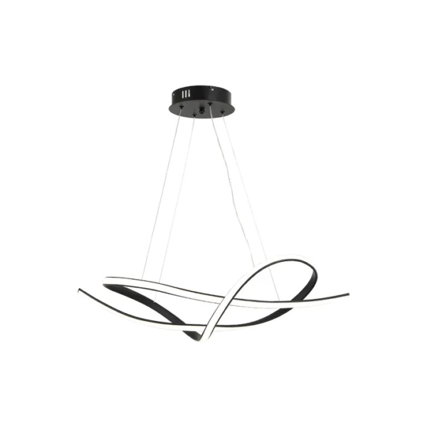 Lustre Pendente 36w 3 Em 1 Led Eva 3000k/6500k Preto Avant